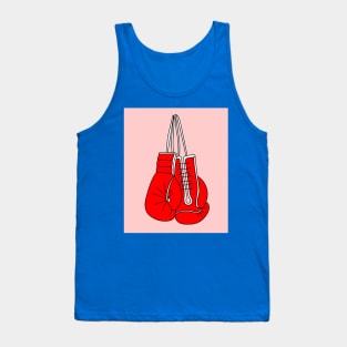 Boxing Female Boxer Retro Boxing Gloves Tank Top